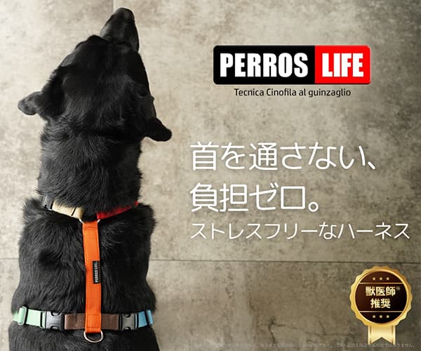 【獣医師推奨】犬の首や気管、肌の擦れ、脇の食い込みを与えない犬ハーネス ペルロス